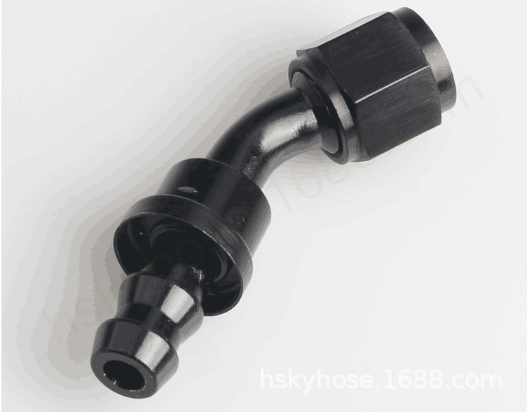 An4-An20 0 Degree, 45 Degree, 90 Degree, 180 Degree Oil Cooler Oil Pipe Aluminum Connector Oil Pipe Fitting