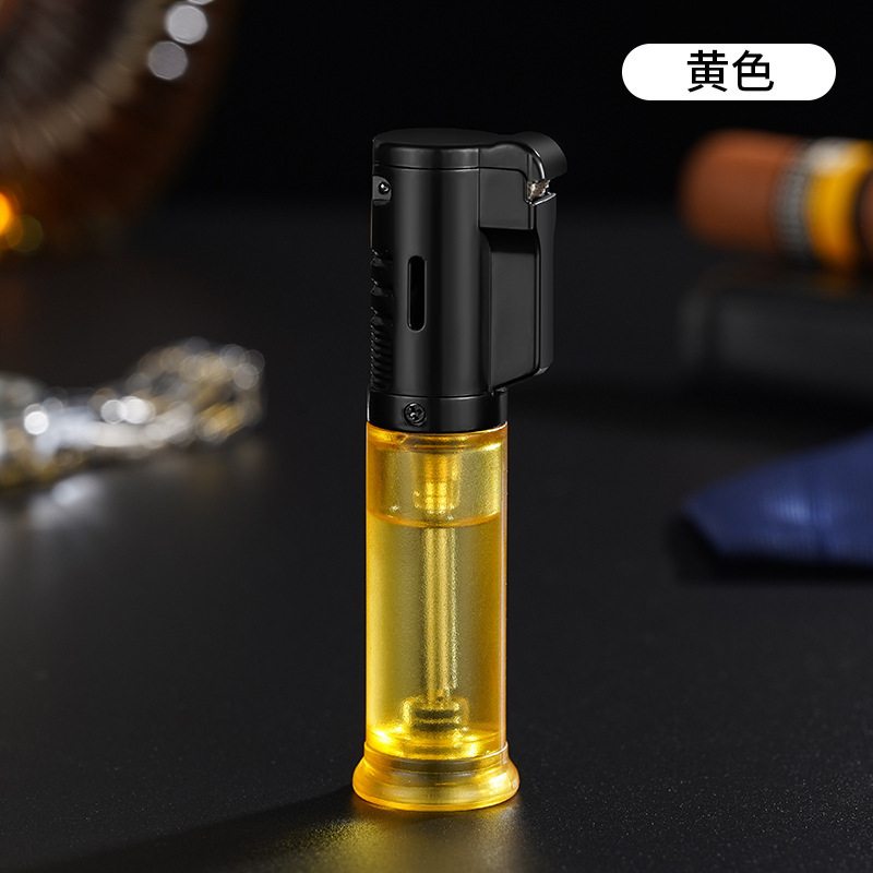 PL186-1防风打火机充气体男创意个性直冲蓝焰砂轮式雪茄火机|undefined