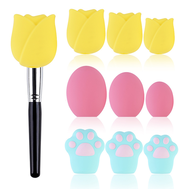 Dustproof waterproof silicone brush for traveling