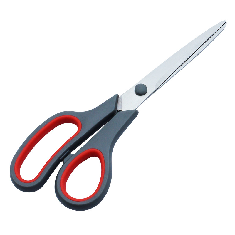 Productos calientes transfronterizos de 8.5 pulgadas tijeras de oficina de acero inoxidable tijeras domésticas multipropósito mangos cómodos tijeras de costura hechas a mano