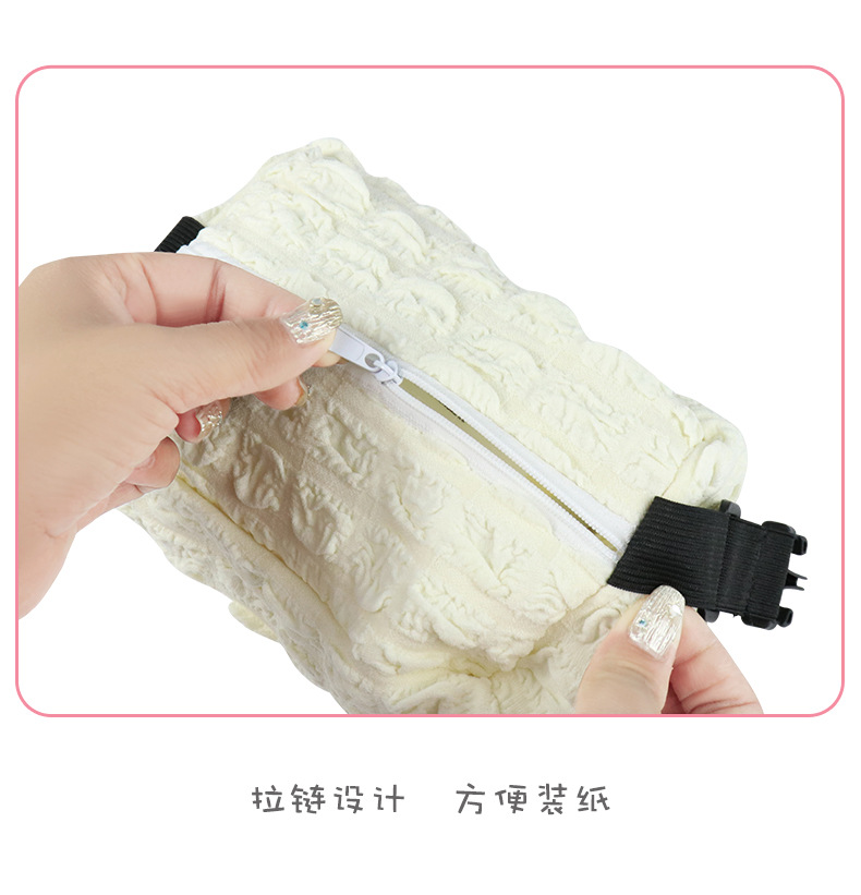 Creative Cute Angel Puff Car Tissue Box Cartoon Seat Car Hanging Car Paper Drawer Armrest Box Car Use