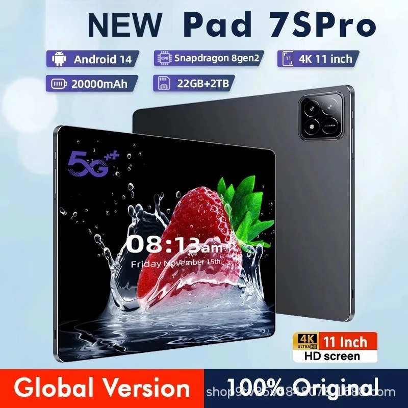 2026 new version chip cross-border bestseller tablet computer Pad 7S Pro true 4+64GB octa-core 11inch