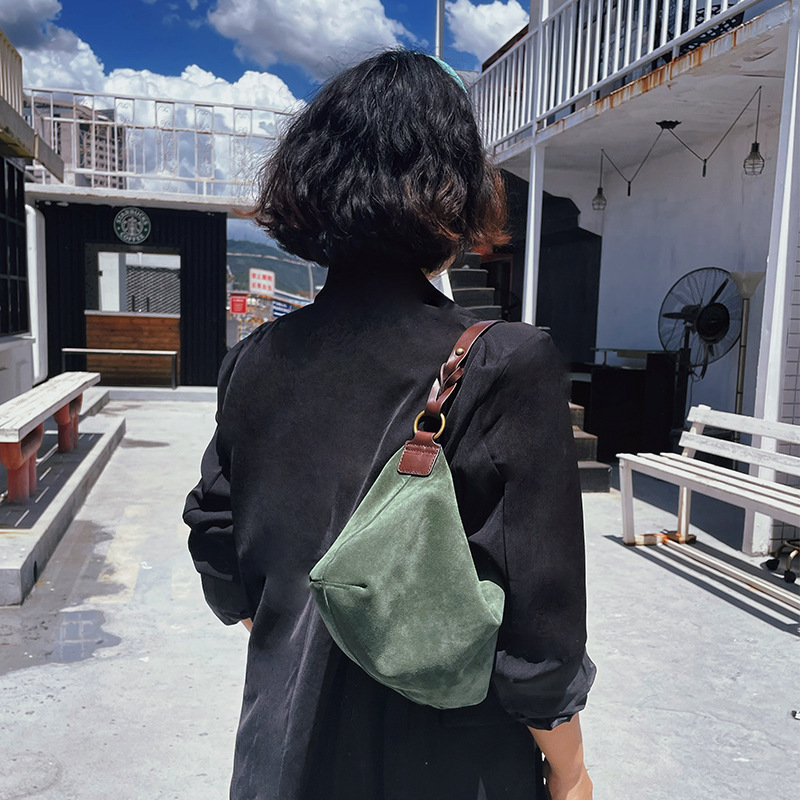 Bag Women's New 2022 Niche Underarm Baguette Toe Layer Cowhide Handbag Advanced Sense Crossbody Shoulder Bag