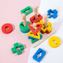 几何形状套柱;感统训练器材;珠算架