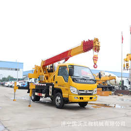 厂家生产蓝牌汽车吊  国六福田底盘吊车 c证汽车吊图片