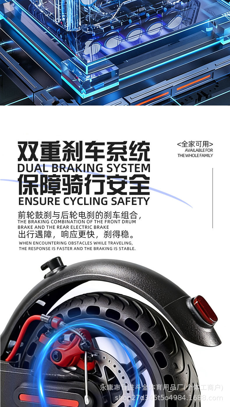 Cross-Border Electric Scooter M365 Portable Adult 10-Inch Aluminum Alloy Foldable Two-Wheeled Scooter