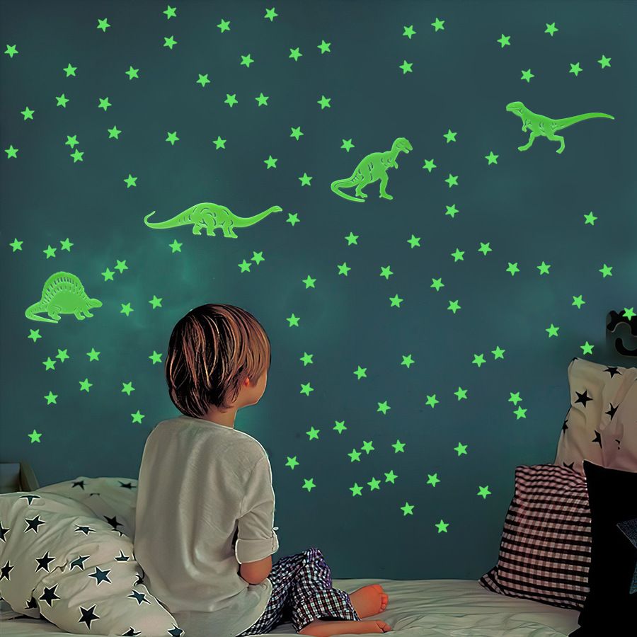 SPOT Cross - Border Night Star Dinosaur 3D Wall TIE selfied Star Room Party Decoration Tie handheld Wall Tie wholesale