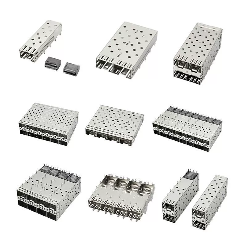 QSFP28 2x2 каркас с направляющей для света колонной, SFP-коннектор, волоконный модуль, SFP-корпус, CFP/XFP коннектор