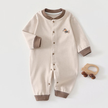 新生儿秋冬季婴儿保暖羊绒蚕丝连体衣冬季打底男女宝宝哈衣睡爬服