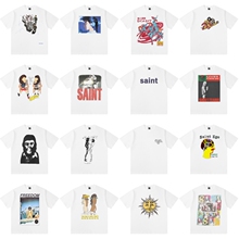 ��ʽsaint michael������ʿ����T-shirt���ļ�fog�ְ߽�ɫT��Ů��