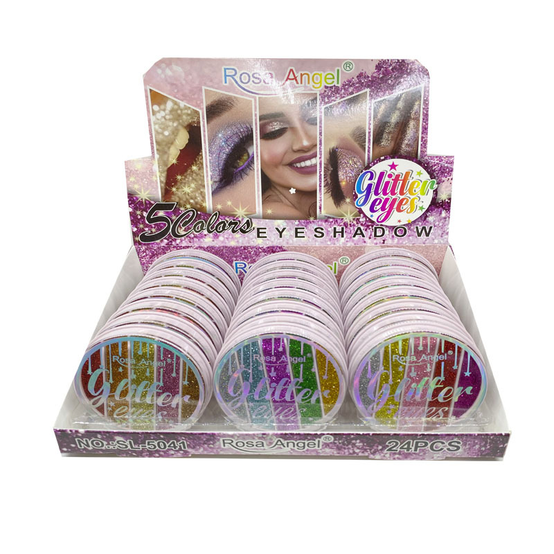Comercio exterior transfronteriza Rosa Angel lentejuelas brillo brillante polvo nacarado maquillaje de la etapa maquillaje vacaciones en stock al por mayor