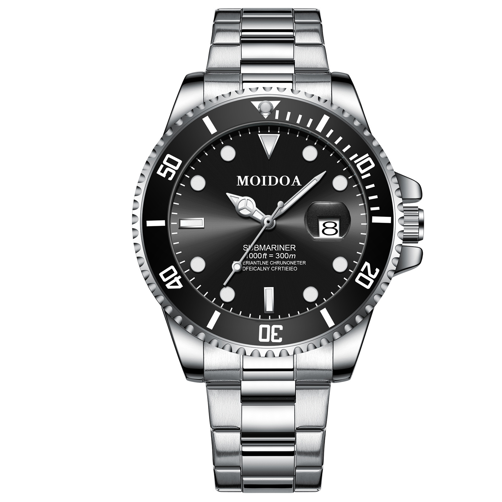 Nuovo orologio Green Water Ghost fibbia a farfalla bifacciale tourbillon cavo orologio da uomo luce notturna calendario impermeabile_voghion.com