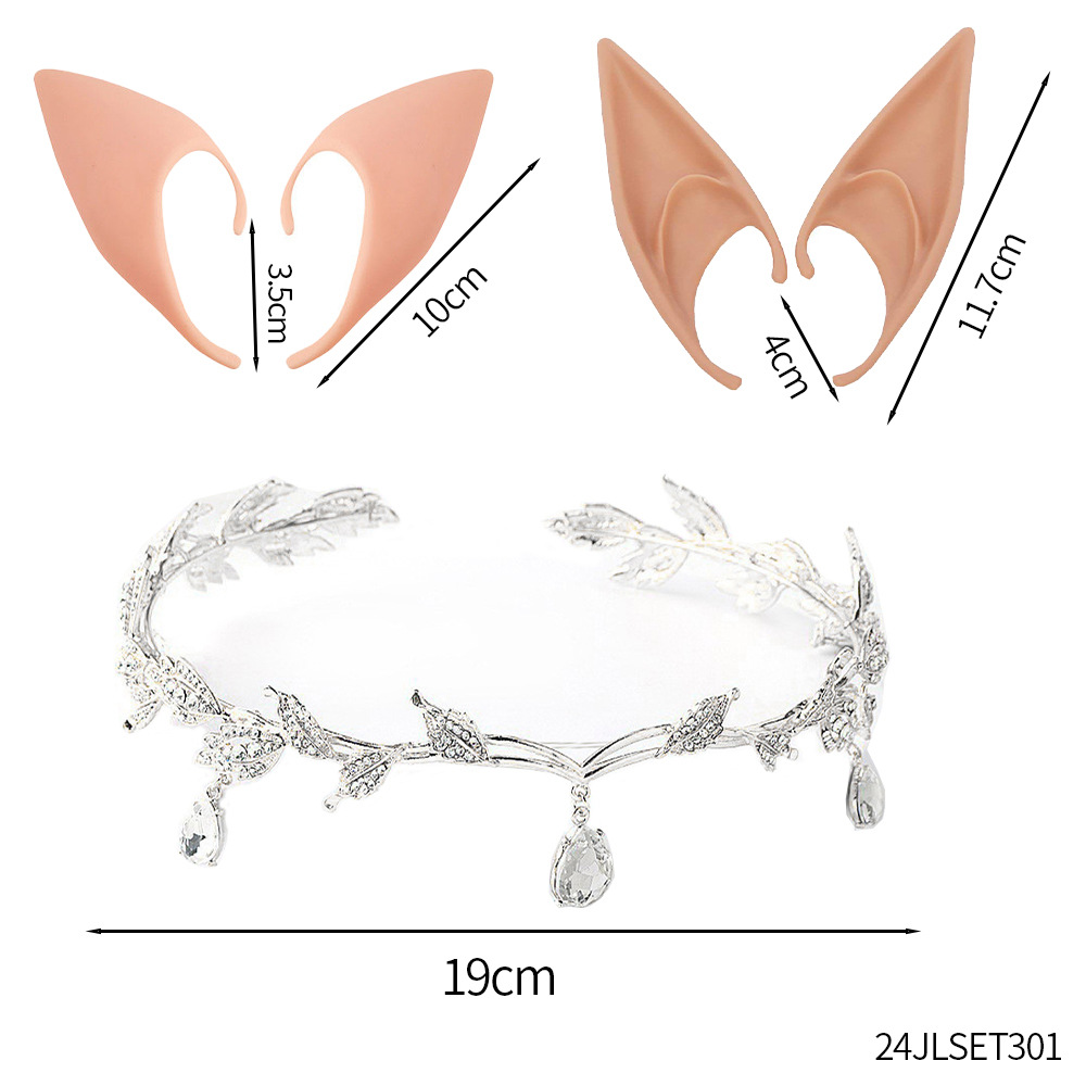 Fiesta de Halloween Fairy Cosplay Elf Orejas falsas Accesorios Avatar Luminoso Elfo Orejas