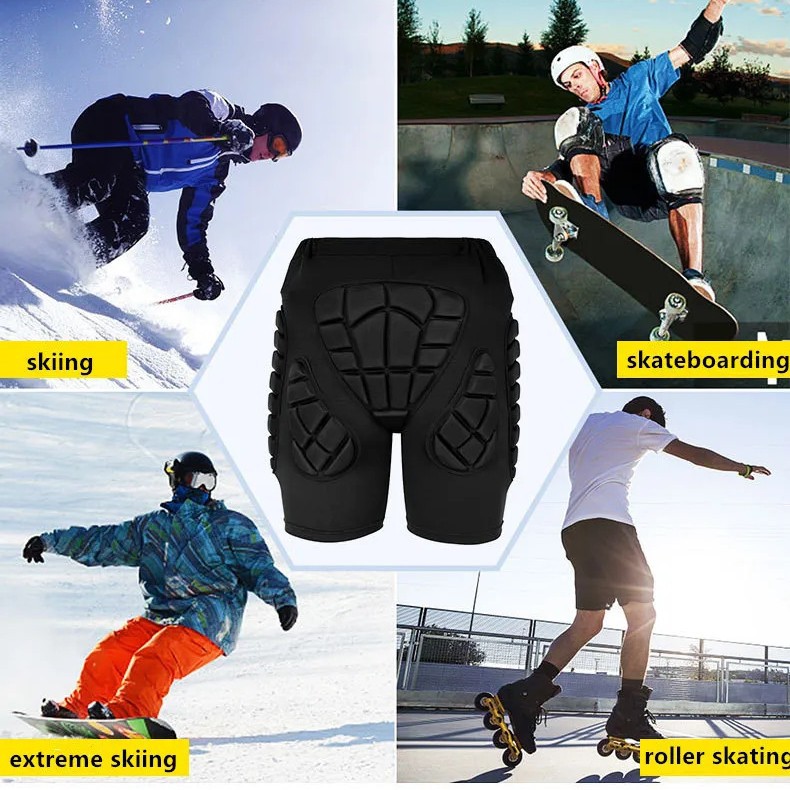 クロスボーダーのローラースケートでお尻を保護します。スケートボードでスケートします。