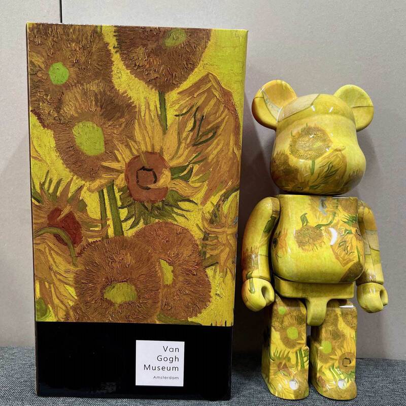 Bearbrick400% Violent Bear Van Gogh Sunflower Rabbit Starry Sky Ornament Trendy Toy