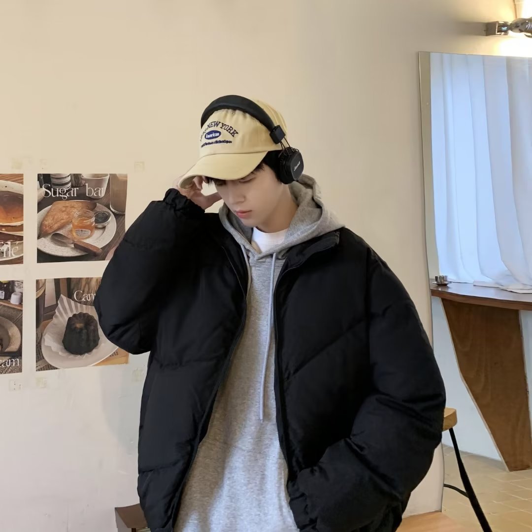 Abrigo acolchado de algodón engrosado abrigo nacional de moda para hombres abrigo de pan suelto Abrigo acolchado de algodón de invierno 2024 nuevo otoño e invierno cálido chaqueta acolchada de algodón