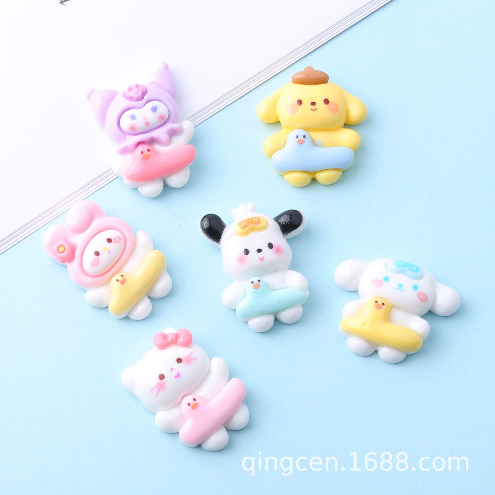 Sanrio, мультяшная милая аксессуар, надувной круг для плавания, кремовый материал, ручная работа, оптом