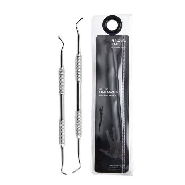 Double-sided exfoliating professional manicure tools set stainless…