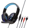 SY733MV Black Blue PC Lreshing headset with packaging
