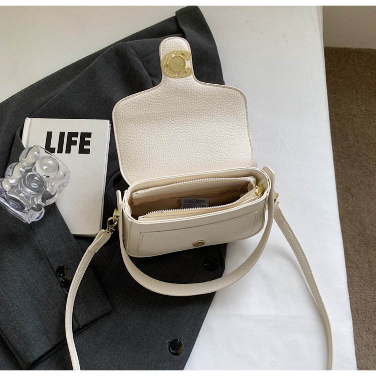 Korean niche fashion handbag for women 2025 new style simple solid color casual small square bag with a sense of high-end crossbody undefined
