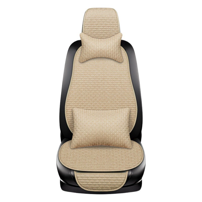 Автомобильная подушка для сиденья льняная подушка для сиденья автомобиля чехол для сиденья автомобиля маленькая поясная подушка для сиденья автомобиля Комплект из трех предметов