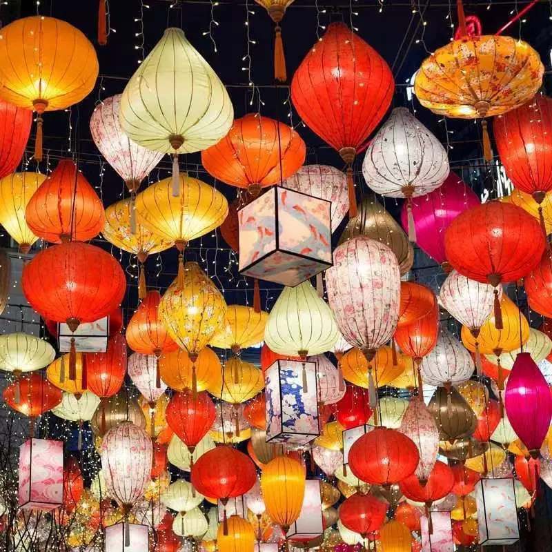 越南灯笼仿古灯笼古镇街道网红通道夜景装饰布置花灯异型