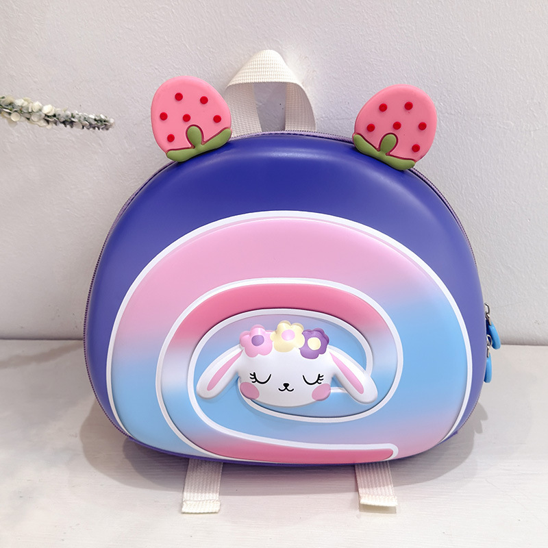 Baby Baby New Kindergarten Mochila Eva Strawberry Swiss Roll Mochila para niños de 3 a 6 años Mochila