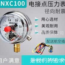 红旗电接点压力表YNXC100耐震磁助式布莱迪标准螺纹纽泰克