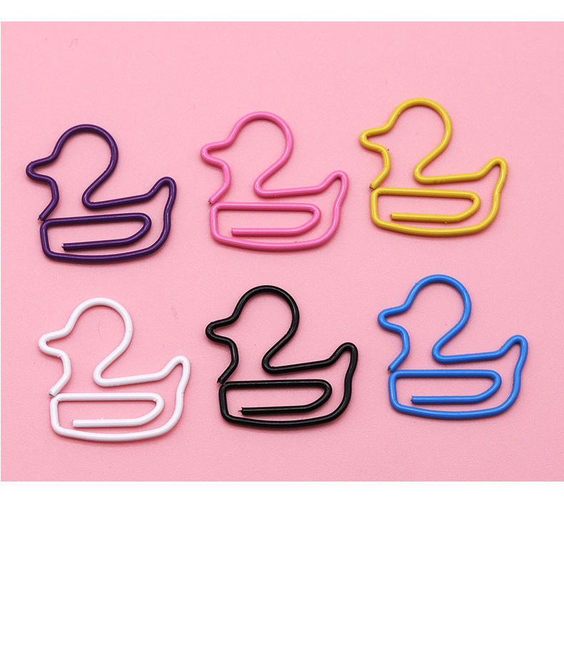 1 Piece Animal Solid Color Class Learning School Plastic Cute Paper Clip display picture 4