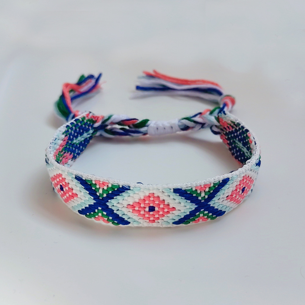 1 Pieza Retro Geométrico Hilo De Algodón Tejido De Punto Mujeres Pulsera display picture 25