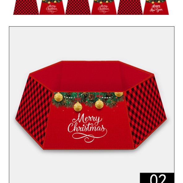 Comercio exterior transfronterizo nueva falda de árbol de Navidad copo de nieve alce felpa delantal de árbol de Navidad falda de árbol de Navidad decoraciones