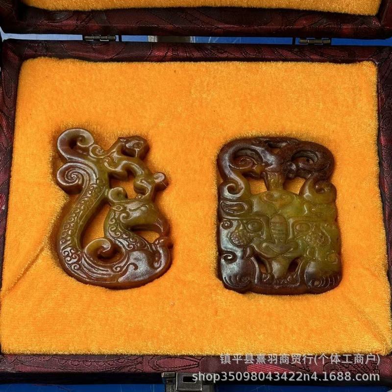 大量批发直播供货仿古做旧工艺品岫玉多款高仿明清玉器手把件挂件|undefined