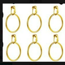 Пластиковые серьги с золотым гальваническим покрытием