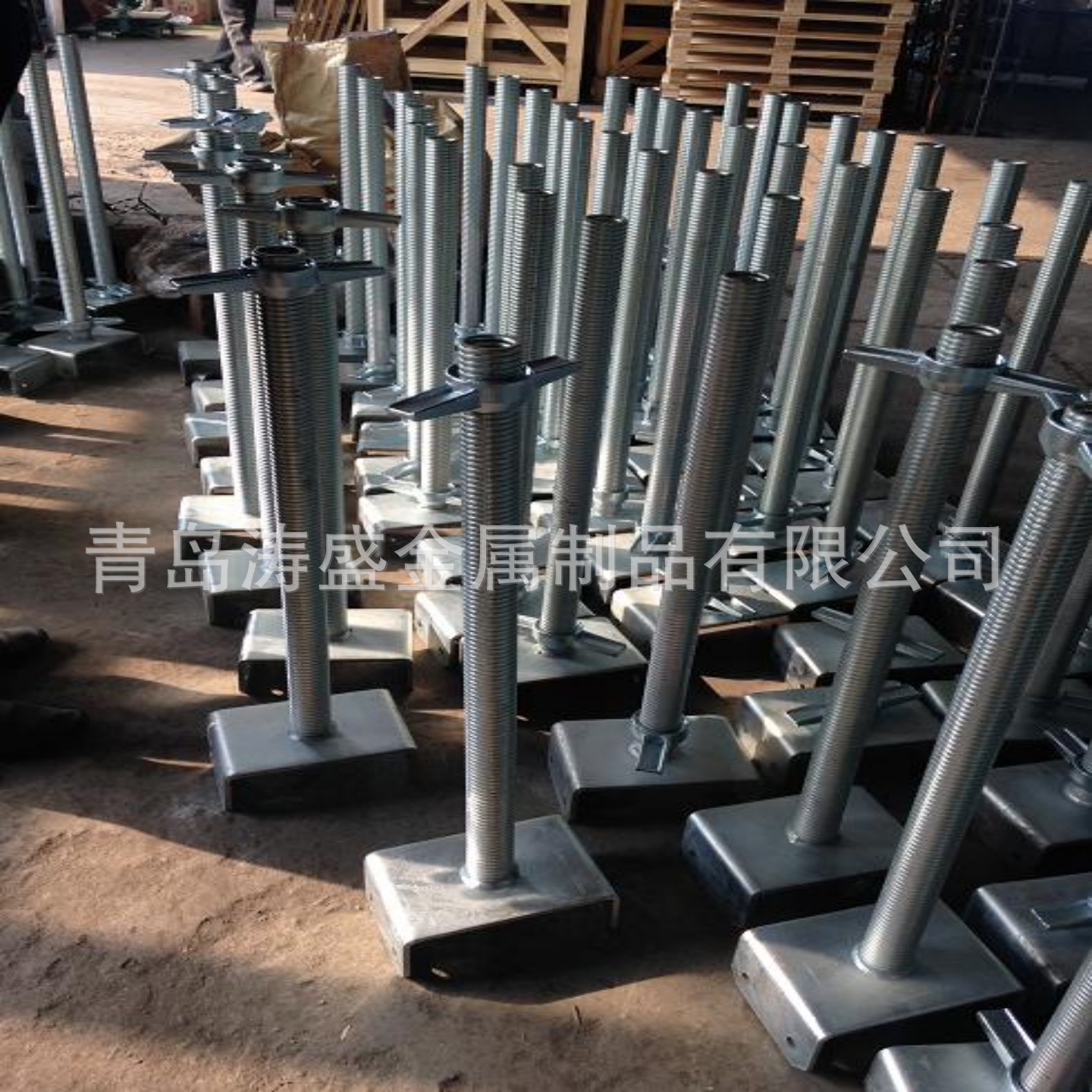 工厂生产顶托上托下顶脚手架配件 U型顶托 可调节锻造高强度螺母