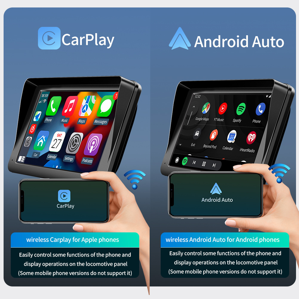 7-inch car MP5 portable interconnected wireless Carplay Android AUTO HD large screen PND car navigation