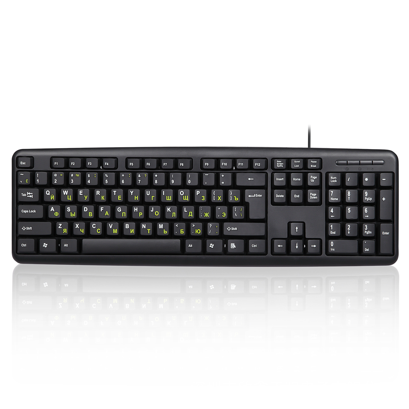 language wired office Russian keyboard USB computer accessories_voghion.com