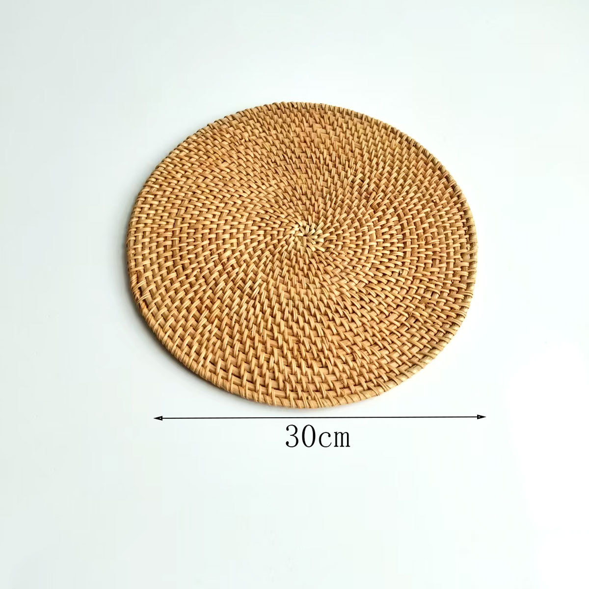 Cojín de ratán Cojín de ratán Cojín de aislamiento térmico Cojín de té de ratán de otoño tejido Cojín de olla de paja Cojín de aislamiento térmico tejido de ratán de restaurante