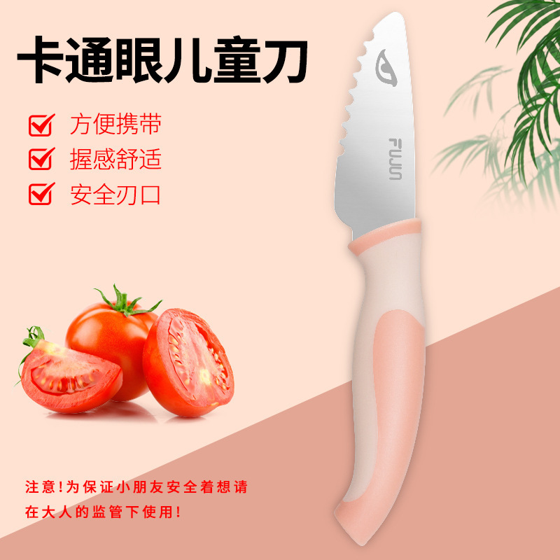 Cuchillo de frutas para niños cuchillo de corte manual cuchillo de cocina suplemento conjunto de tabla de corte para educación temprana jardín de infantes