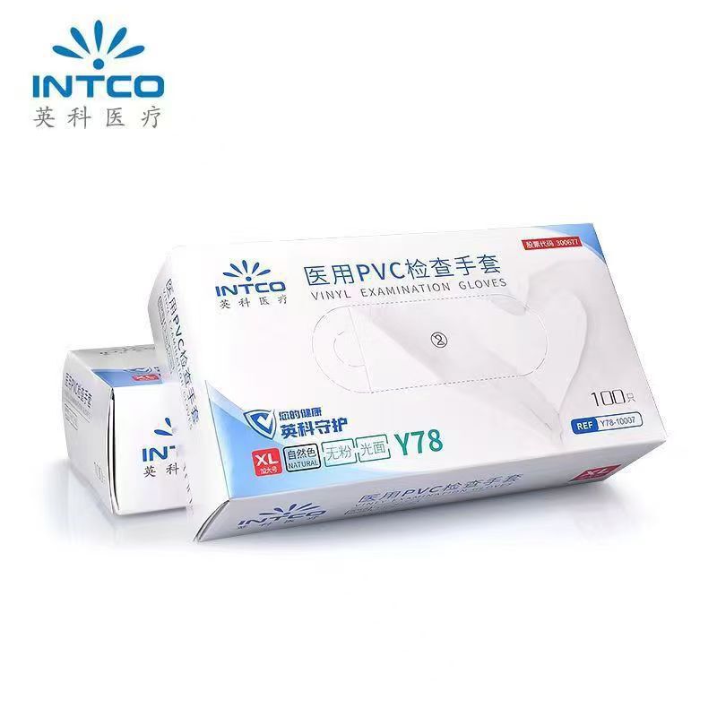 Pvc Examination Powder-Free Gloves Yingke Disposable Catering Kitchen Oil-Proof Cleaning Baking Pvc Medical Certification