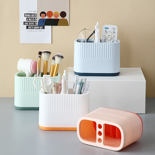 Ins style stationery creative large capacity pen holder cute new pen holder student desktop stationery storage box
