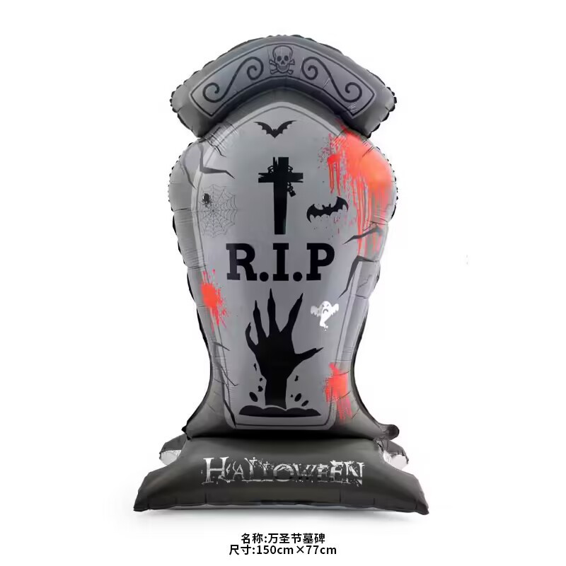 Globo de aluminio de Halloween (fantasma, calavera, calabaza, murciélago) al por mayor
