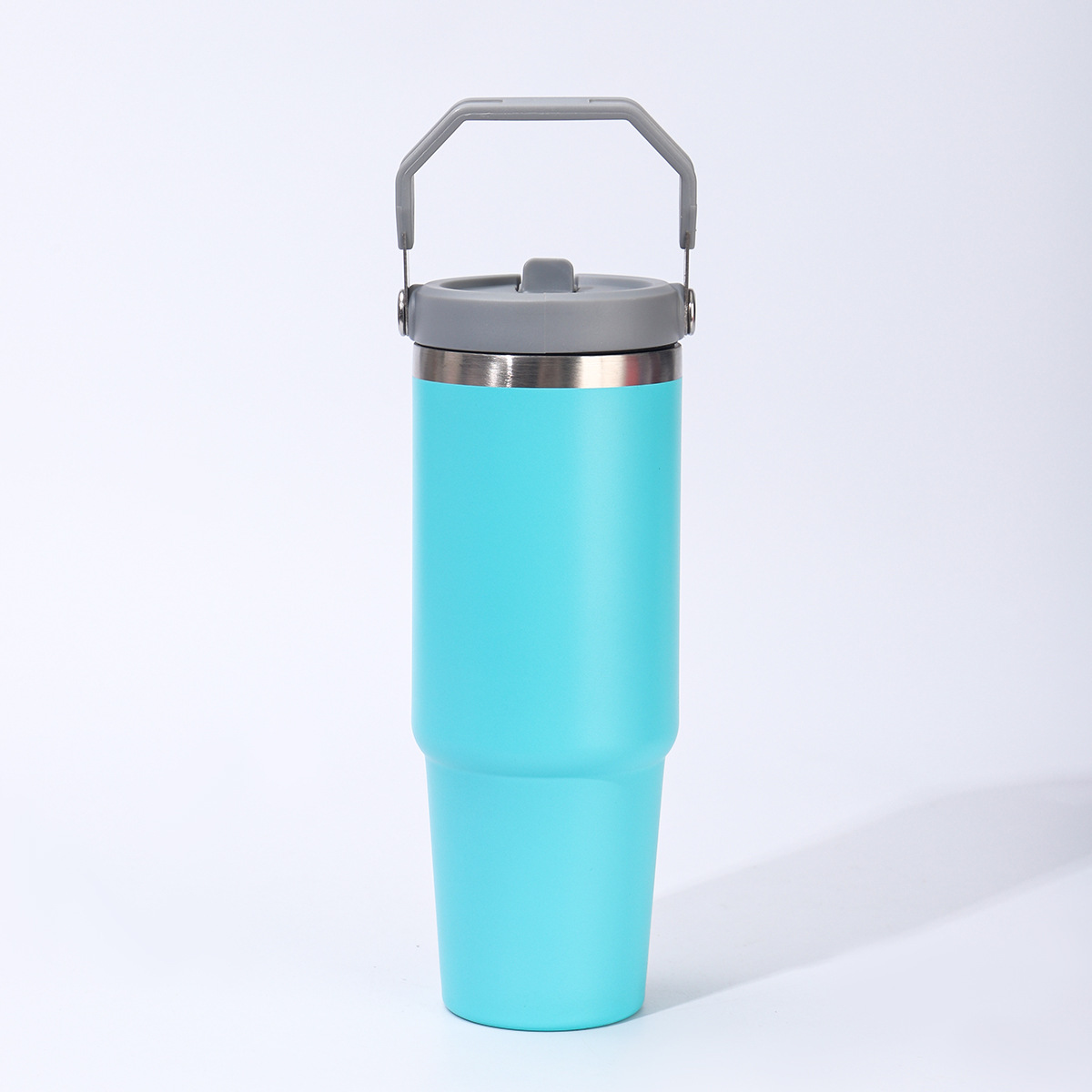 Moda simple de 30oz taza de hielo portátil de gran capacidad 304 taza de acero inoxidable taza de paja de automóvil taza de automóvil