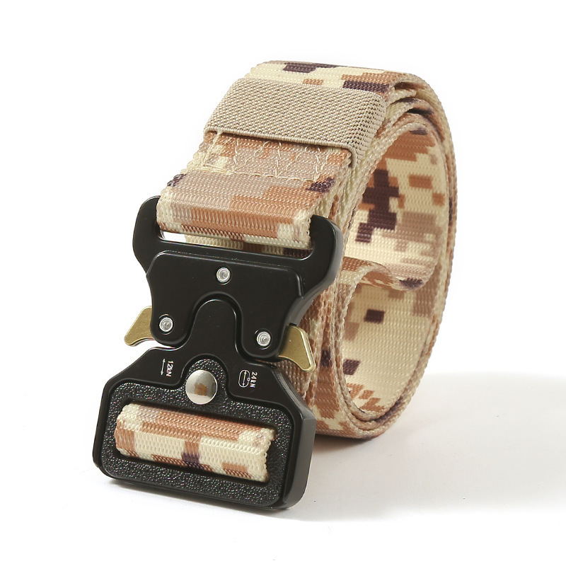 [Snake Buckle Alloy] Khaki Camouflage