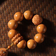 厂家批发猴头全品圆珠解压小手捻搭配雕刻莲花文玩手链直播间货源