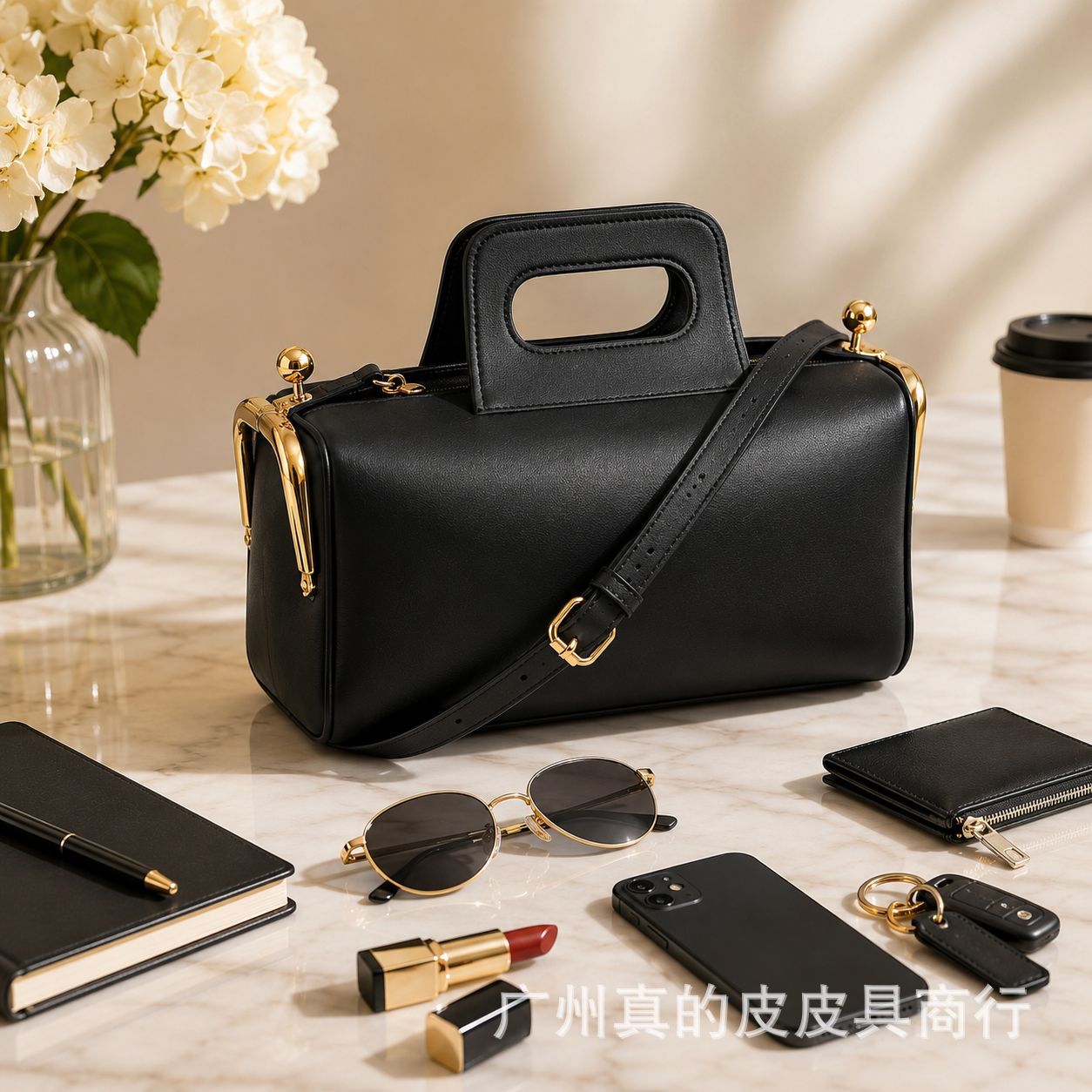 Retro Boston Women's Bag, Solid Color Pu Handbag, Detachable Shoulder Strap, Crossbody Small Bag, Trendy Versatile Shoulder Bag