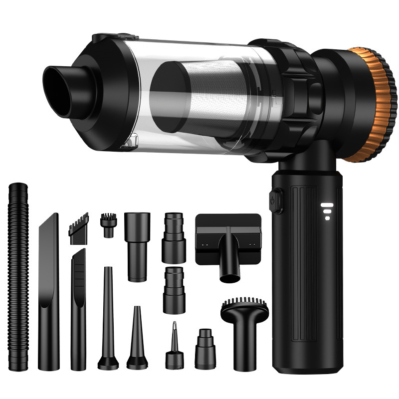 Cross-Border New Car Vacuum Cleaner Car Home Dual-Purpose Large Suction Portable Charging Handheld Wireless Brushless Wholesale