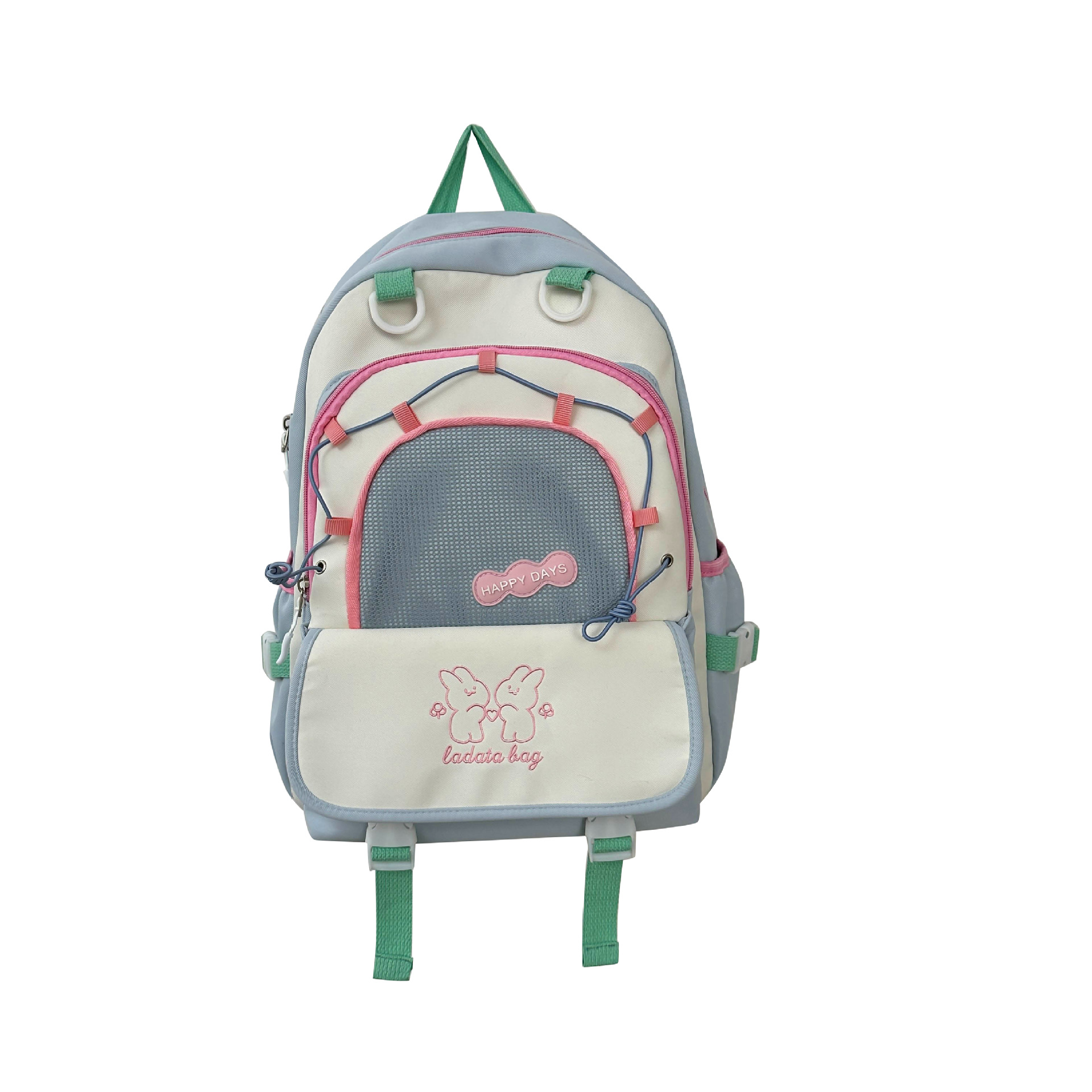 Nueva mochila casual para estudiantes de todo fósforo, gran capacidad, color en contraste, mochila escolar para estudiantes de secundaria y secundaria, mochila de viaje ligera