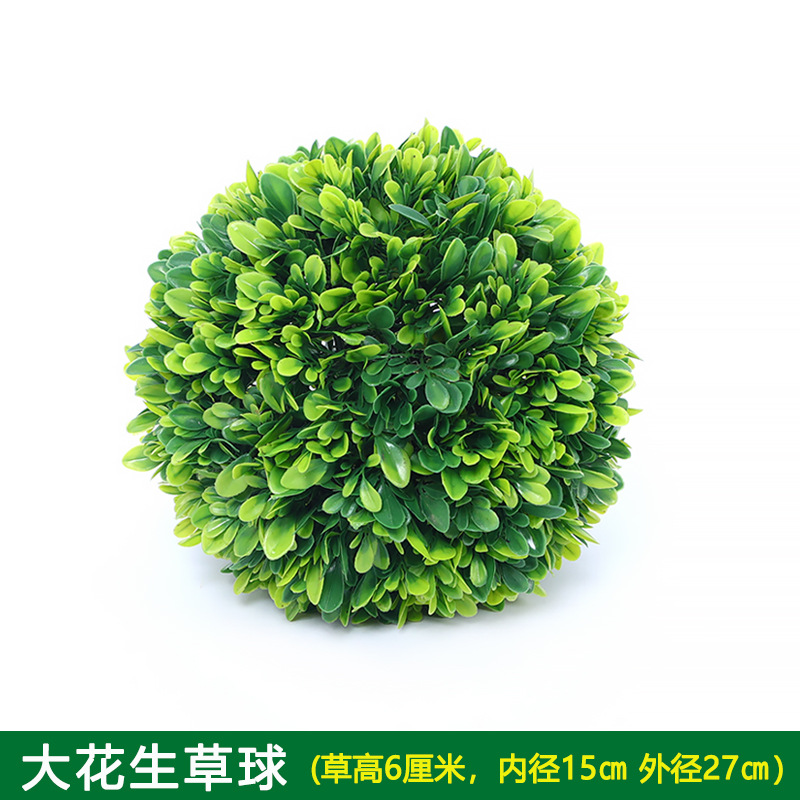 Planta Artificial Decorativa, Bola de Milán Verde, Decoración de Techo, Flor Artificial de Plástico, Exhibición de Inauguración de Centro Comercial, Bola de Hierba de Eucalipto