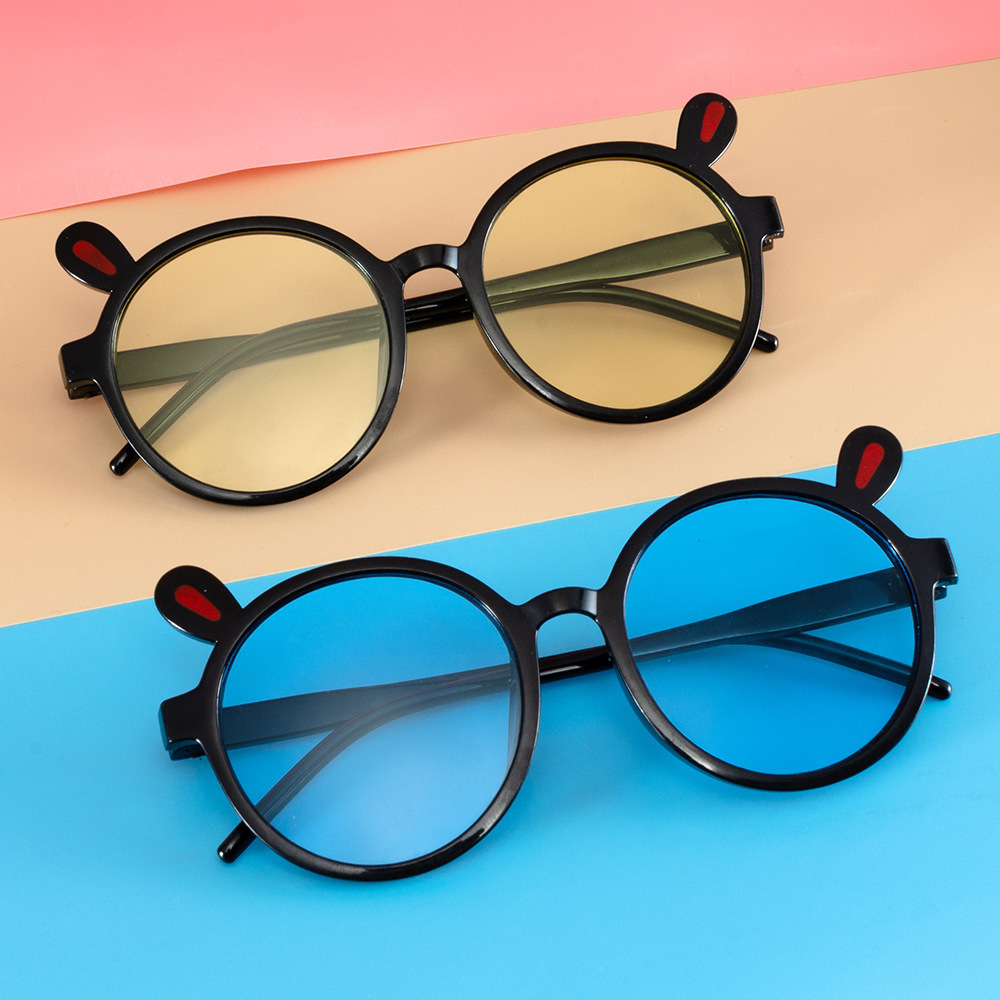 Wholesale Rabbit Ear Children's Sunglasses Fashion Cartoon Baby Sunglasses for Boys and Girls Decorative Glasses