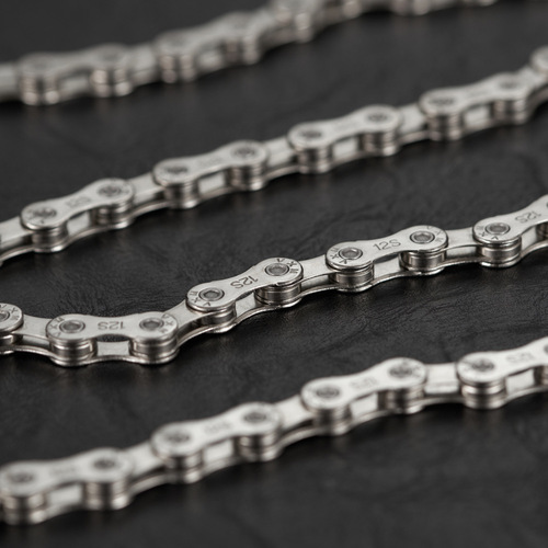 VXM bicycle chain 8/9/10/11/12-speed single-speed mountain road bike electroplated silver transmission chain lightweight